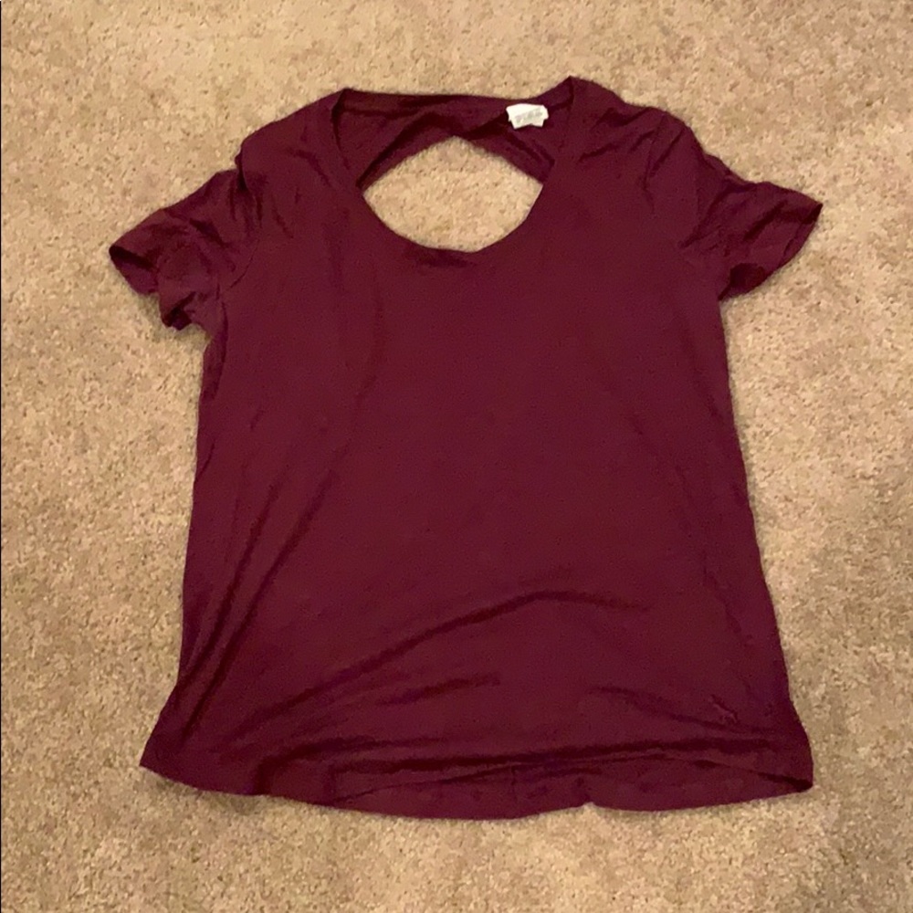 PINK cut out t-shirt